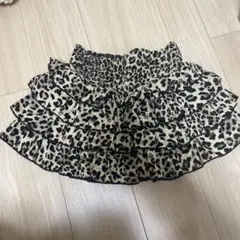 ヒョウ柄フリルミニスカート 平成 ギャル