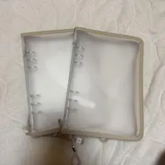 6リングファイル A5 ベージュ　2個セット ダイソー