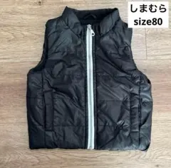 ベビー服　ベスト　サイズ80 しまむら　ブラックのサムネイル