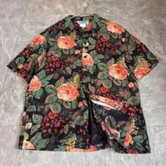 90s【TROPOCO Hawaii】アロハシャツ/花柄総柄プリント/844
