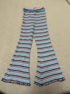 【MARKEY.S】ストライプ柄フレアパンツ 130サイズ