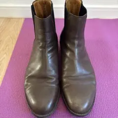 ユナイテッドアローズ サイドゴアブーツ メンズ 本革 ブラウン