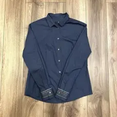 Paul Smith ポールスミス ネイビー 長袖シャツ Mサイズのサムネイル
