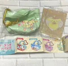 サンリオ　ガチャ　ミニミニランチトートバッグ　ポムポムプリン　ウエハースカード