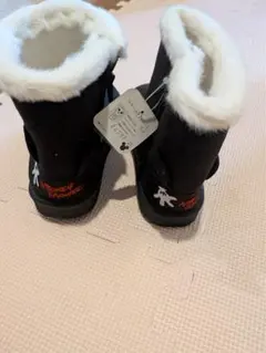 Disney ミッキーマウス ブラックブーツ 19cm