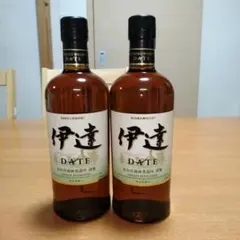 ◆ニッカウヰスキー◆ニッカ伊達◆DATE◆仙台宮城峡蒸溜所謹製◆2本