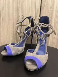 sergiorossiオープントゥスエードパンプス　最終値下げのサムネイル