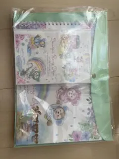 ダッフィー　ノートセット（2冊+クリアファイル）