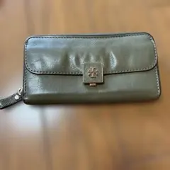 TORY BURCH 長財布 ラウンドファスナー オリーブのサムネイル