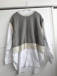 試着　洗濯　2点セット　SEASON REASON シャツ　ベストニット