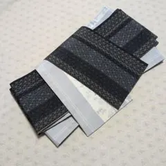正絹紬半幅帯☆三河帯芯使用☆ハンドメイド