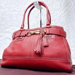 美品】COACH 2way オールレザー バッグ オレンジ Y2K アーカイブ