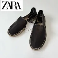 【新品✨】ZARA メッシュエスパドリーユ　ブラック36 完売品‼️