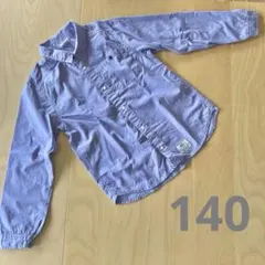 【美品】F.O.KIDS シャツ ブルー 140
