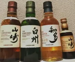 山崎 & 白州 12年 シングルモルトウイスキー 50ml セット 国産ウイスキー50ml.3本、飲み比べセット、山崎12年、響17年、白州12年