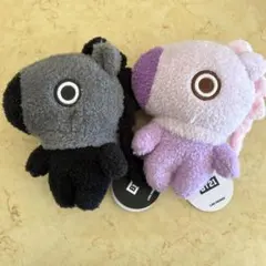 【送料込み】BT21 MANGぬいぐるみ グレー パープル