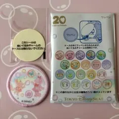 ダッフィー&フレンズ20周年　カラフルハピネスワッペン　シェリーメイ&リーナベル