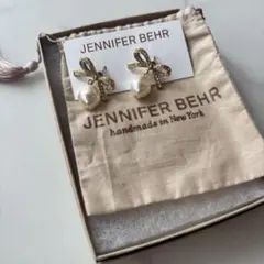 JENNIFER BEHR ジェニファーベア リボン パール ピアス ゴールド