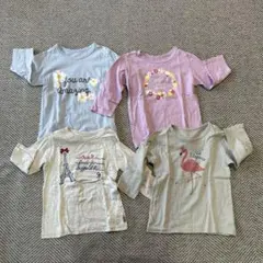 ベルメゾン　GITA キッズ 七分袖Tシャツ 4枚セット