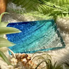 インテリアアート 沖縄 貝殻 海の置き物 トレイ 夏 美ら海 - メルカリ