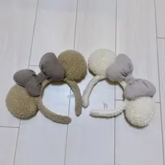 ディズニー　カチューシャ　モコモコ　もこもこ　Disney ミニー　美品