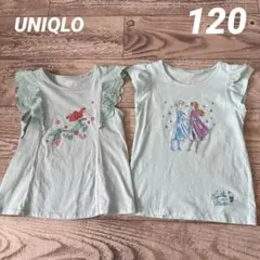 UNIQLO UT ディズニープリンセス Tシャツ ２枚セット　120