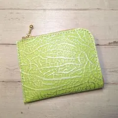 本革 メロン L字ウォレット コンパクト財布 No.742 レザークラフト