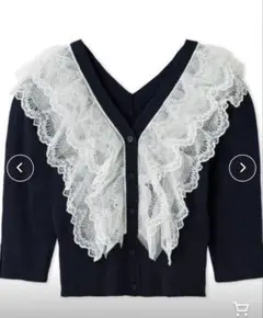 スナイデル　チュールフリルニットプルオーバー