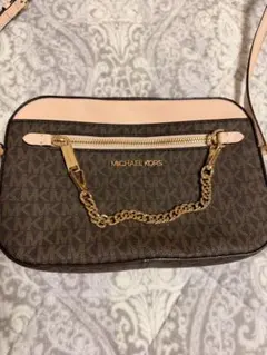 【未使用】MICHAEL KORS ショルダーバッグ ブラウン/ピンク