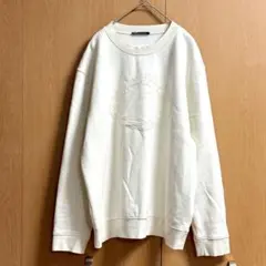 ZARA　裏起毛　クルーネック スウェット　トレーナー　アイボリー　L　L