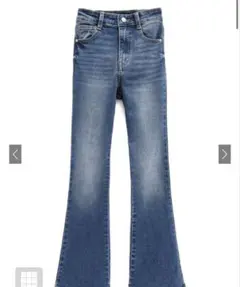 GRL ハイウエストフレアデニムパンツ[cu498]