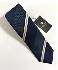 新品★ブラックレーベルクレストブリッジ　ネクタイ　ネイビー×グリーン　ストライプ