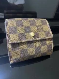 ルイヴィトン 二つ折り財布 難あり ダミエ - メルカリ