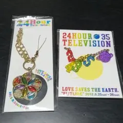 24時間テレビチャリティー　チャームストラップ・ステンドグラス風チャーム