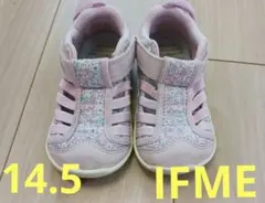 【花柄】IFME ウォーターシューズ 14.5cm ピンク 花柄　イフミー