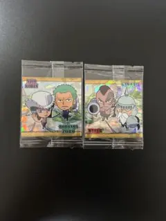 LOG7 ゾロ&ロビン&ワイパー&神まとめ売り【ワンピースシールウエハース】空島