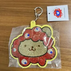 関西万博 ミャクミャク サンリオ ポムポムプリン キラキラレザーキーホルダー