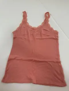 UNIQLO　ピンク レース付きキャミソール Lサイズ