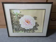 牡丹」木枠 岩絵の具 日本画 額入り】東山魁夷の流派 - メルカリ