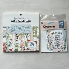 Echo Park Salutations No.1 6インチパッド+ダイカット