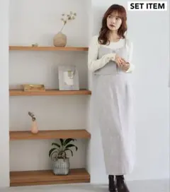 専用2点新品タグ付き mysty woman ツイードビスチェ&スカートセット