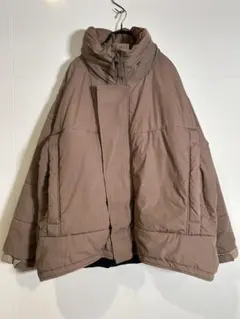 ブラウン ミリタリージャケット ナイロン製