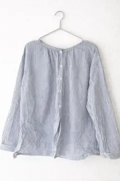 studioCLIP ストライプ長袖シャツ M