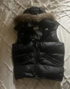 ファーダウンベストy2k 平成 短丈 ブラック