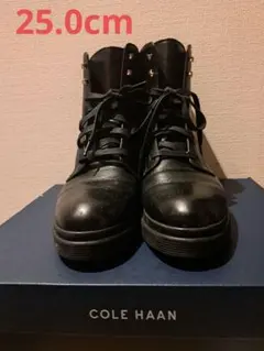 COLE HAAN ブラックブーツ 中ヒール