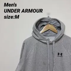 UNDER ARMOUR グレー フード付きパーカー M