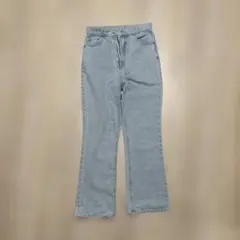 EPIMI ÉPIMMY ハイウエストストレートデニムパンツ ライトブルー