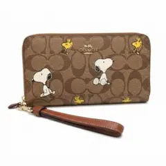 【新品未使用】COACH 長財布 スヌーピー コラボ シグネチャーのサムネイル