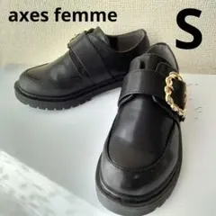 【新品】アクシーズファムポエティック　ブラックローファー ゴールドバックル　Sのサムネイル