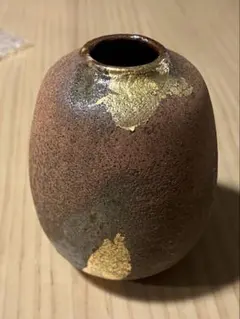 陶器 花瓶 金彩 焼き物 一輪挿し 九谷 隆 - メルカリ